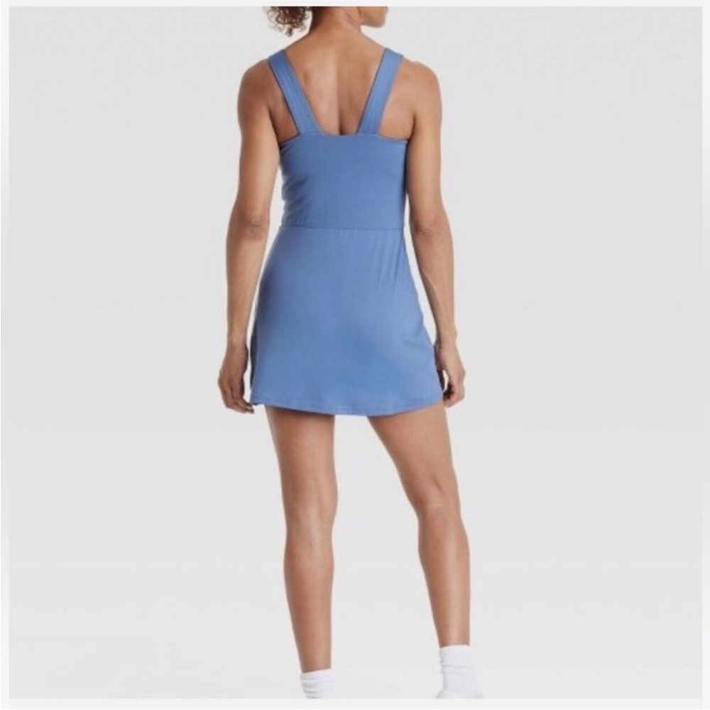 All in Motion Blue Athletic Mini Dress With Built in Shorts - Picture 7 of 12